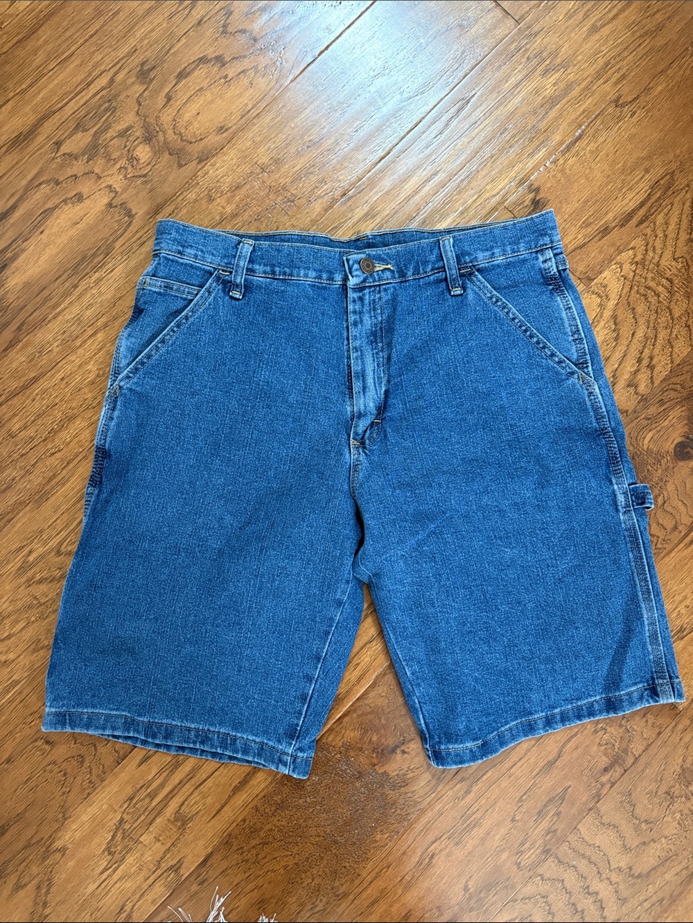 Wrangler Men's Dark Blue Denim Work Shorts